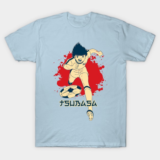 Captain Tsubasa Popart T-Shirt by masnono